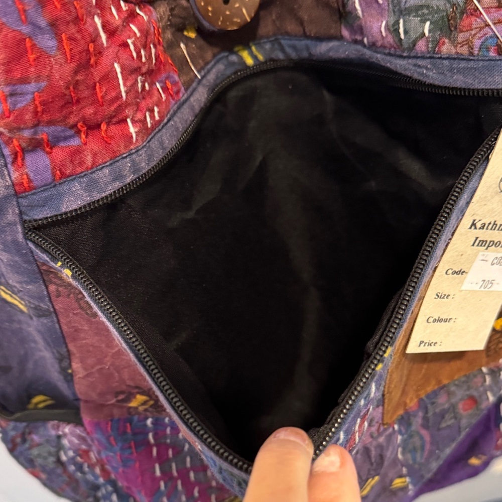Kathmandu Imports Boho Patchwork Crossbody Bag‎ - Picture 4 of 14